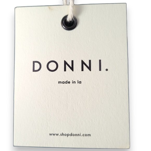 DONNI - Terry Half-Zip Pullover Black and Cream XSmall - Picture 10 of 14